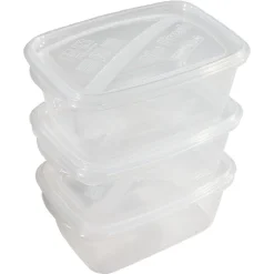 Boîte alimentaire 1,2 L transparente x3^Gifi Sale