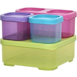 Boîte alimentaire colorée x4^Gifi New