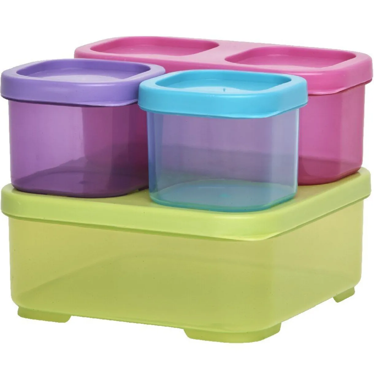 Boîte alimentaire colorée x4^Gifi New