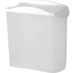 Boîte alimentaire empilable transparente et blanche 1,25 L^Gifi