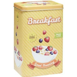 Boîte alimentaire en métal inscription thème cuisine^Gifi Clearance