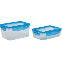 Boîte alimentaire en plastique avec couvercle flexible en silicone x2^Gifi