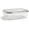 Boîte alimentaire en verre avec couvercle en plastique à clips 1,5L^Gifi New