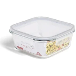 Boîte alimentaire en verre avec couvercle plastique à clips 1,1L^Gifi Best