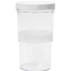 Boîte alimentaire extensible transparente couvercle blanc^Gifi