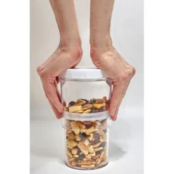 Boîte alimentaire extensible transparente couvercle blanc^Gifi