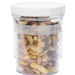 Boîte alimentaire extensible transparente couvercle blanc^Gifi