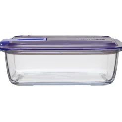 Boîte alimentaire Luminarc Easy Box verre transparent et bleu 122 cl^Gifi Clearance