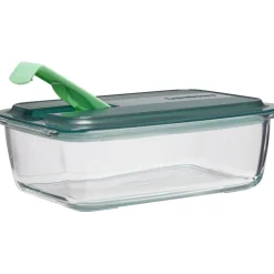 Boîte alimentaire Luminarc verre Esay Box transparent et vert 122 cl^Gifi Sale