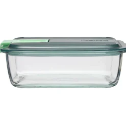 Boîte alimentaire Luminarc verre Esay Box transparent et vert 122 cl^Gifi Sale