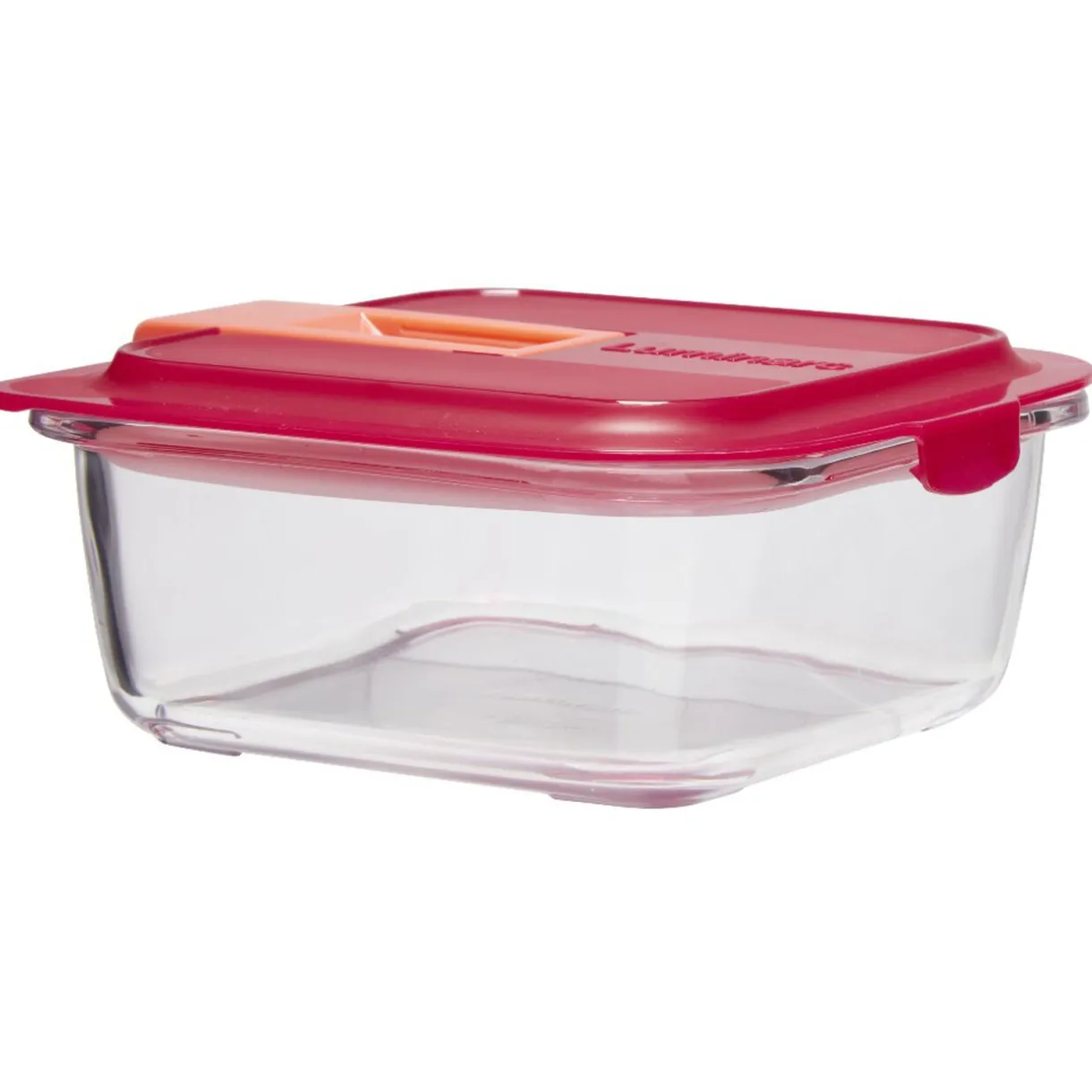 Boîte alimentaire Luminarc verre Esay Box transparent et rouge 76 cl^Gifi Online