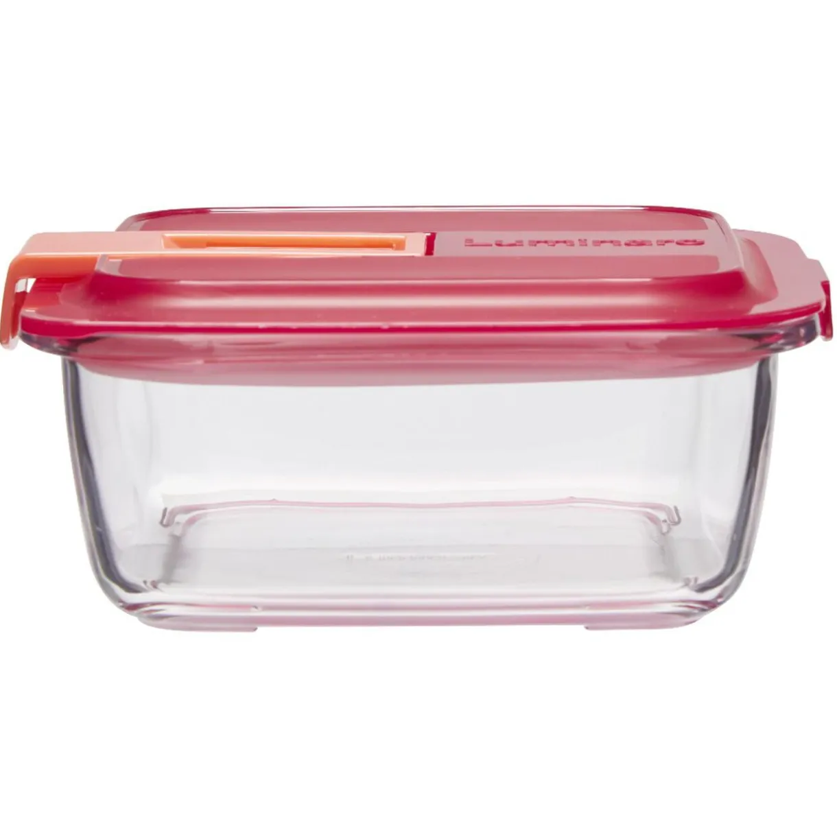 Boîte alimentaire Luminarc verre Esay Box transparent et rouge 76 cl^Gifi Online