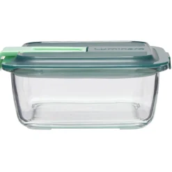 Boîte alimentaire Luminarc verre Esay Box transparent et vert 76 cl^Gifi Outlet