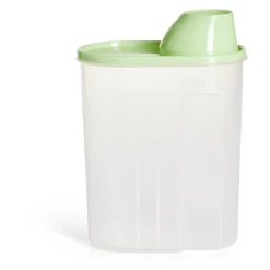 Boîte alimentaire plastique transparent et vert 2,5L^Gifi Best