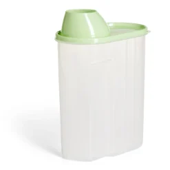 Boîte alimentaire plastique transparent et vert 2,5L^Gifi Best