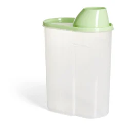 Boîte alimentaire plastique transparent et vert 2,5L^Gifi Best