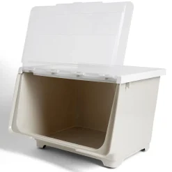 Rangement|Gifi Boîte avec couvercle 45L beige 43xH30,5x39cm