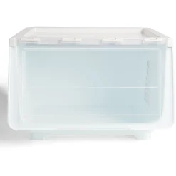 Rangement|Gifi Boîte avec couvercle 45L bleu 43xH30,5x39cm