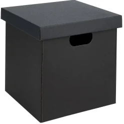 Rangement|Gifi Boîte carton noire ou blanche 27x27xH27cm