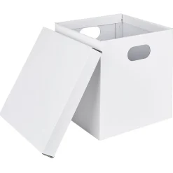 Rangement|Gifi Boîte carton noire ou blanche 27x27xH27cm
