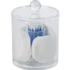 Sale Gifi Boîte cylindrique à coton tige transparente