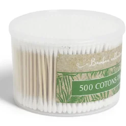 Gifi Boîte de 500 cotons-tiges en bambou et coton