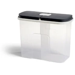 Boîte de conservation en plastique à 2 compartiments transparent 2,1L^Gifi Hot
