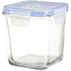 Boîte de conservation en verre hermétique L11,3xl11,3xH11,9 cm^Gifi New