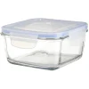 Boîte de conservation en verre hermétique L14,3xl14,3xH8,6 cm^Gifi New