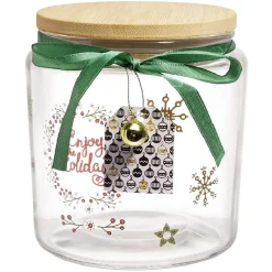 Boîte de conservation en verre motif Noël^Gifi Sale