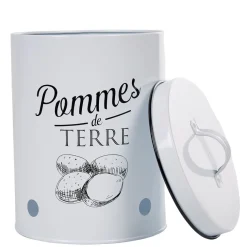 Boîte de conservation vintage en métal pour pommes de terre^Gifi Best