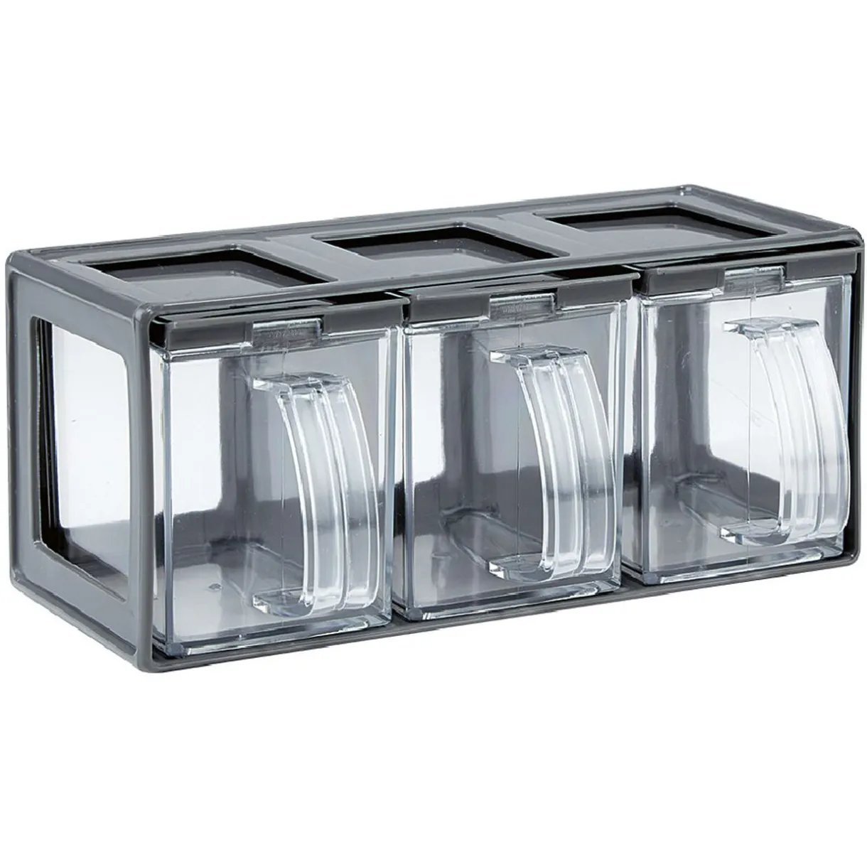 Boîte de cuisine 3 compartiments avec poignée^Gifi Sale