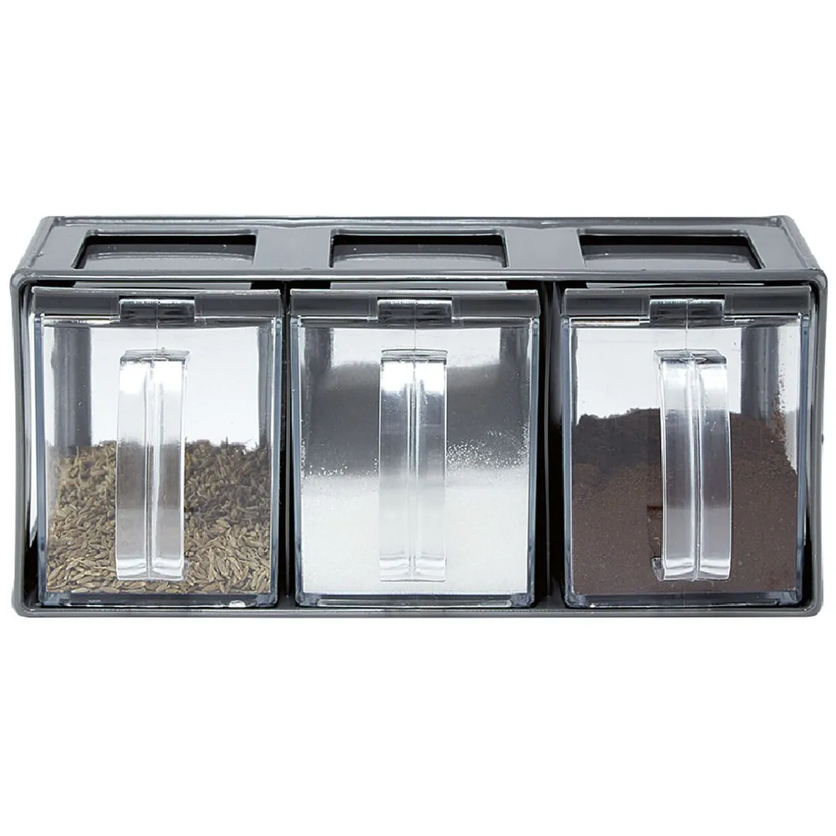 Boîte de cuisine 3 compartiments avec poignée^Gifi Sale