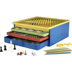 Rangement|Gifi Boîte de jeux de société 9 en 1