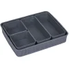 Entretien Du Linge|Gifi Boîte de rangement 5 compartiments L34 x L28,5 cm