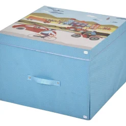 Rangement|Gifi Boîte de rangement 2 en 1 bleue pour enfant