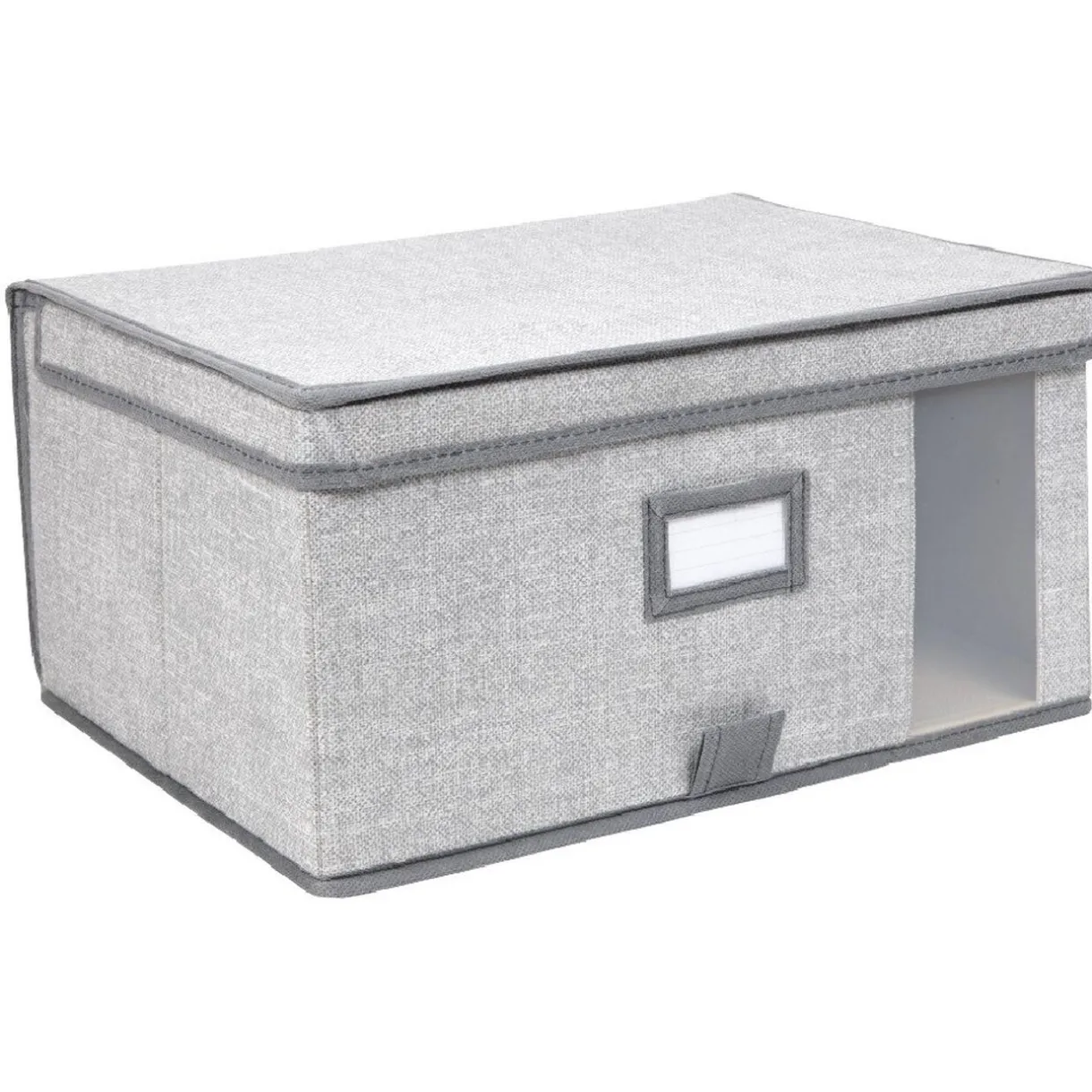 Rangement|Gifi Boîte de rangement à fenêtre grise XS
