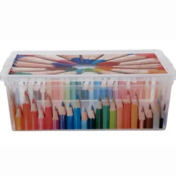 Rangement|Gifi Boîte de rangement 6 L motif crayon
