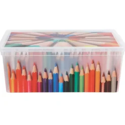 Rangement|Gifi Boîte de rangement 10 L motif crayon