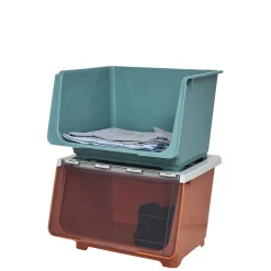 Entretien Du Linge|Gifi Boîte de rangement à ouverture latérale - 43x33xH30,5 cm