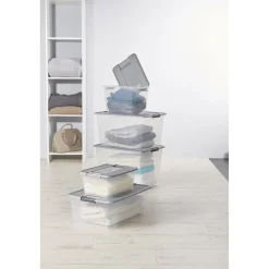 Rangement|Gifi Boîte de rangement A3 Kliker Roller couvercle clips 58 L