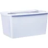 Rangement|Gifi Boîte de rangement avec couvercle lavande transparent 40L