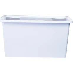 Rangement|Gifi Boîte de rangement avec couvercle lavande transparent 40L