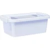 New Gifi Boîte de rangement avec couvercle lavande transparent 4L