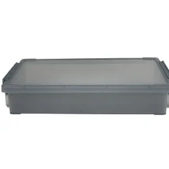 Rangement|Gifi Boîte de rangement avec fermeture à clip noir fumé 4 L