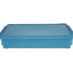 Rangement|Gifi Boîte de rangement avec fermeture à clip bleu capri 4 L