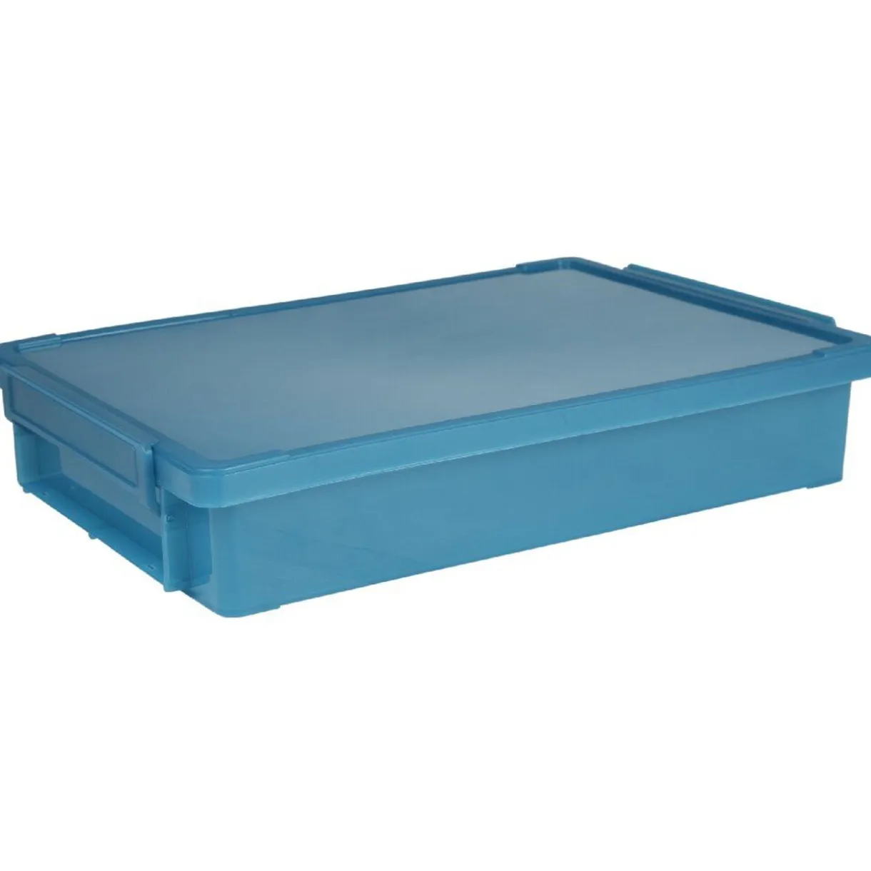 Rangement|Gifi Boîte de rangement avec fermeture à clip bleu capri 4 L