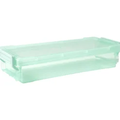 Rangement|Gifi Boîte de rangement avec fermeture à clips vert 0,55 L