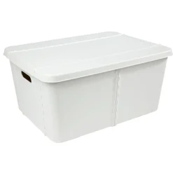 Rangement|Gifi Boîte de rangement blanche 45 L