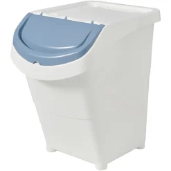 Rangement|Gifi Boîte de rangement blanche avec couvercle 40 L